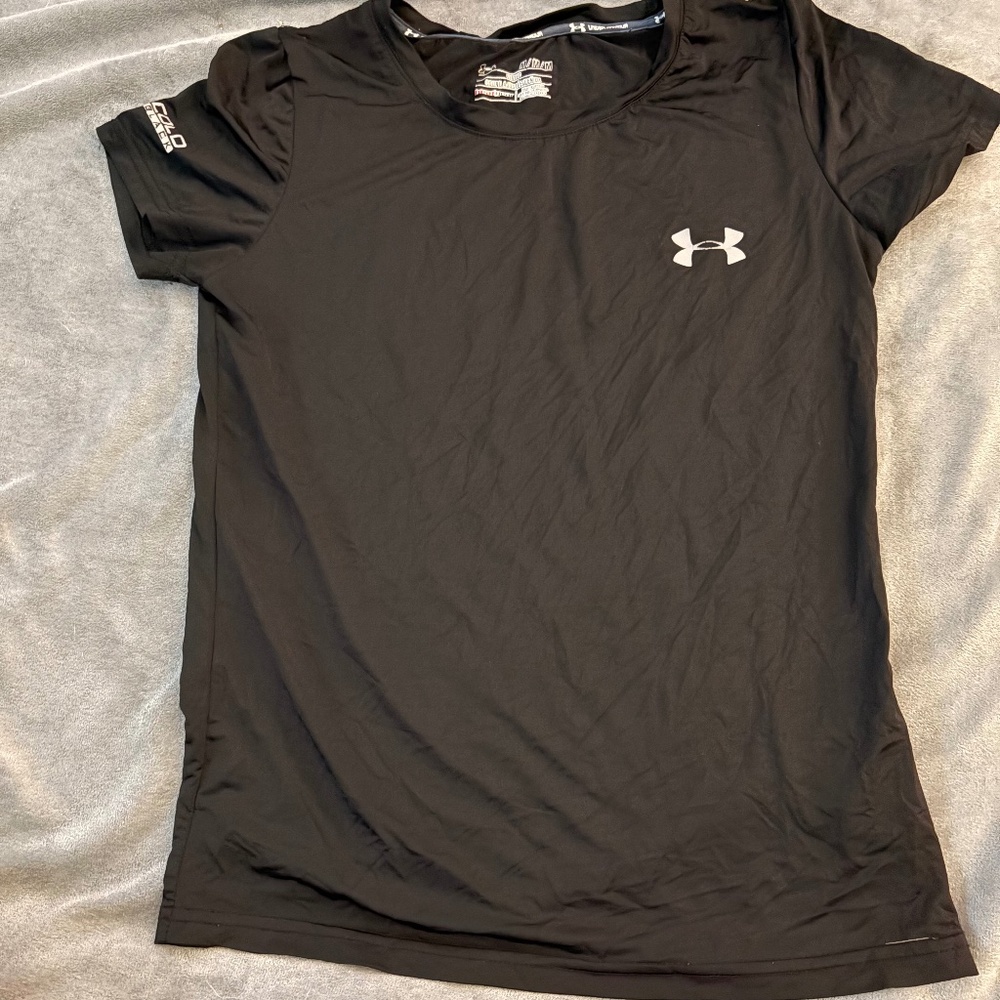 under armour black training tank